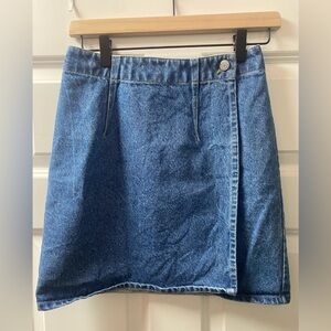 Esprit denim jean wrap skirt